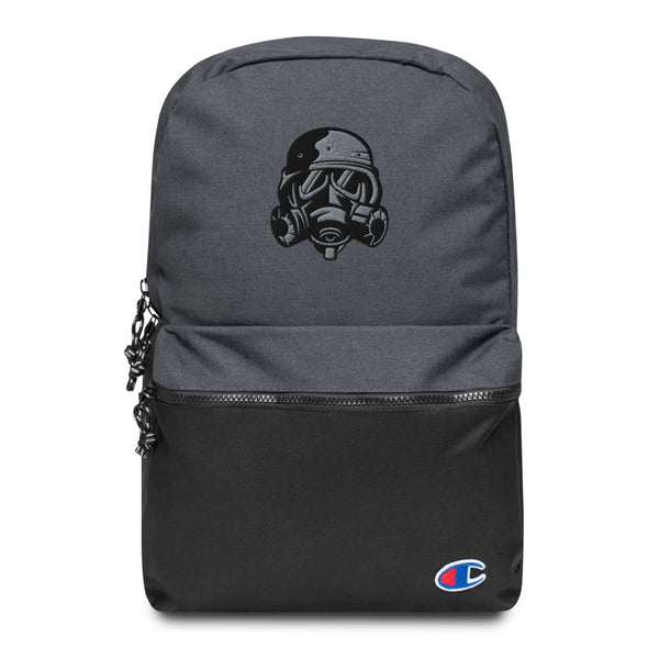 Embroidered Champion Gas Mask Backpack