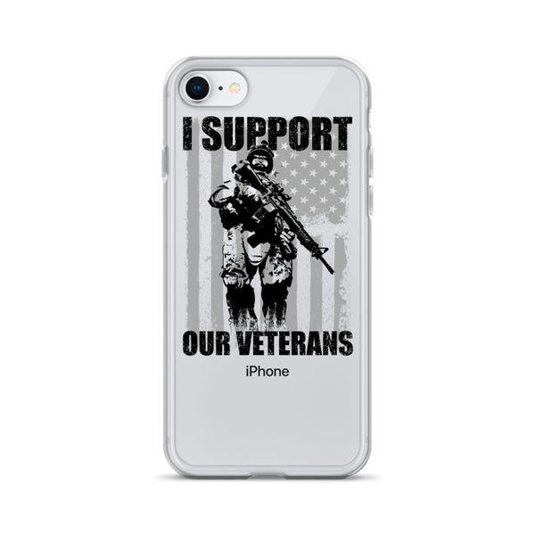 I Support Our Veterans iPhone Case