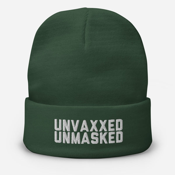 Unvaxxed Unmasked Snow Hat