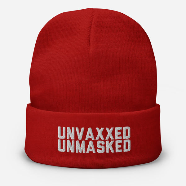 Unvaxxed Unmasked Snow Hat